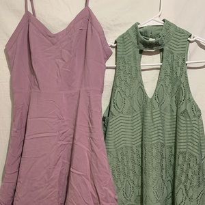 Bundle of 2 pastel dresses